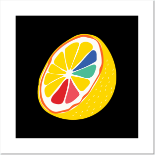 Rainbow Lemon Posters and Art